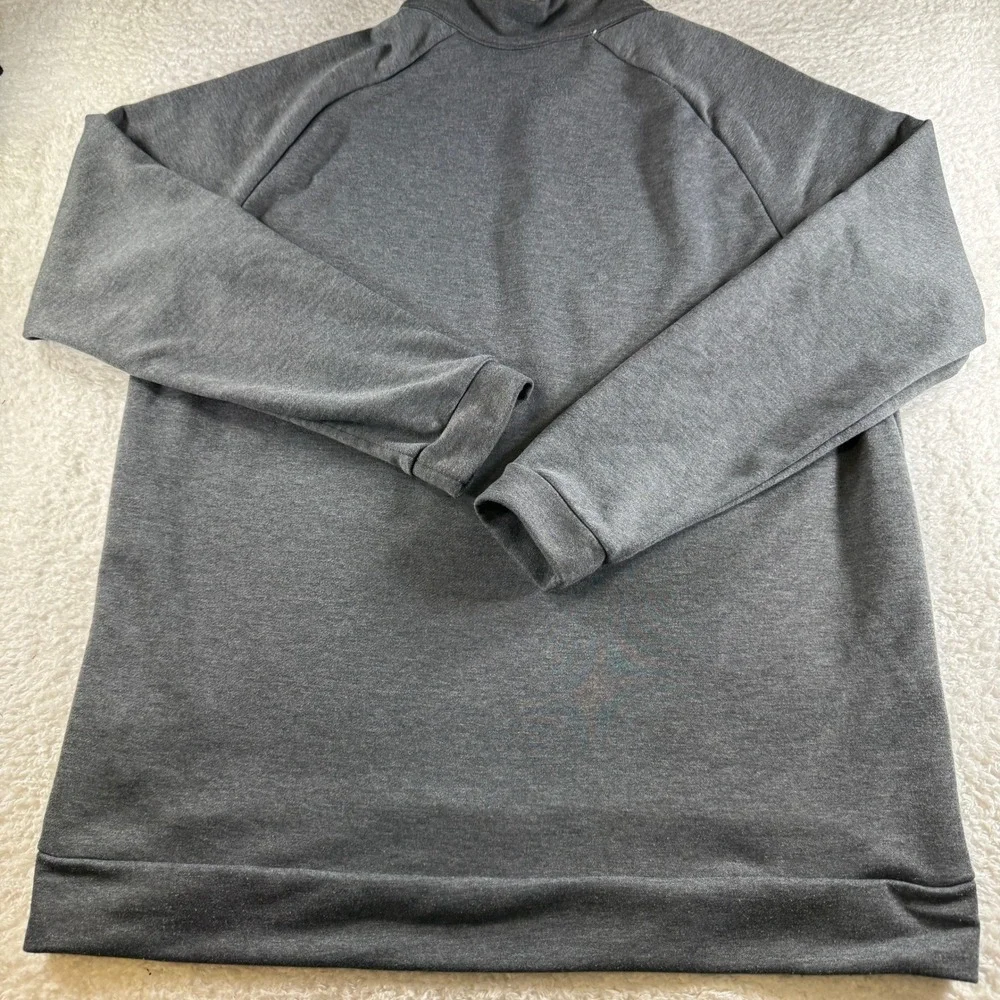 Nike Pullover Mens Large Gray Excellent Dri-FIT Quarter Zip Active Sweatshirt